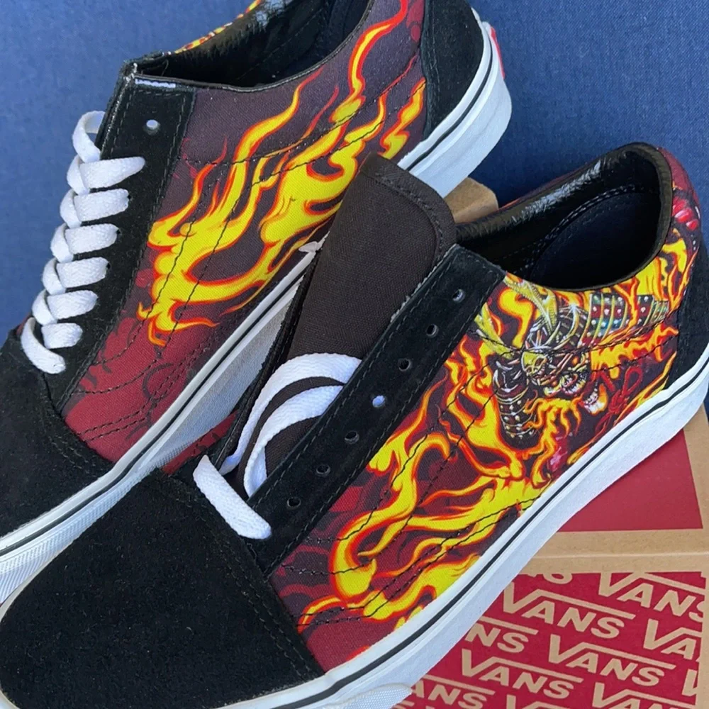 Vans WMNS Old Skool Samurai Rising Black/True White Sneakers - Picture 9 of 16